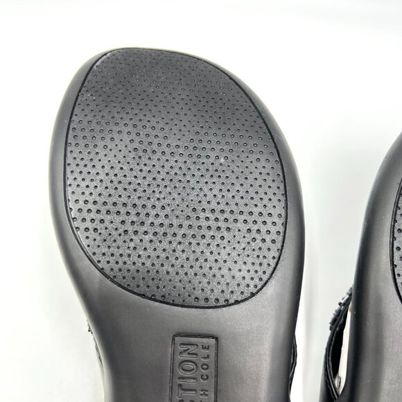 Kenneth Cole Reaction Size 9.5 Glam-Athon Black Jeweled Slides Sandals Shoes - Picture 10 of 13
